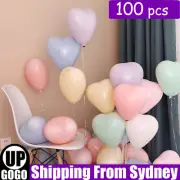 100pcs 25cm Latex Retro Heart Macaron Balloon Mini Mixed Pastel Party Balloons