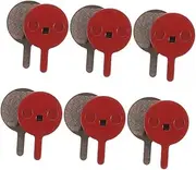 COOLHIYA 6 Pairs Semi Metallic Brake Pads for Mountain Bikes and Electric Bicycles Reliable Bike Disc Brake Pads with Enhanced Safety and Reduced Noise for Various Cycling Scenarios