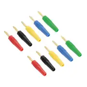 10Pcs Banana Plugs Connector Speaker Banana Plugs 2mm Gold-Plated Copper