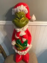 The Grinch Dr Seuss Grinch Christmas Gemmy Brand Blow Mold- Hard to Find