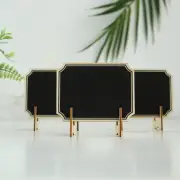 50 pcs 3"x4" Black Mini Chalkboards Signs with Wood Easels Wedding Party Favors