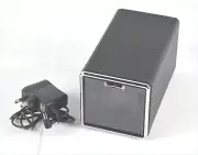 Major Brand Black Carbon Fiber Fabric Metal AC / DC Single Watch Winder NEW