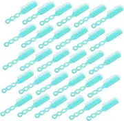 Generic 30pcs Hair Massage Comb Hair Products Hair Straightening Brush Hairdressing Hair Brush Hair Detangler Spray Scrub Hair Combs Detangling Brush Hair Care Ladies Shampoo Abs Sky-blue