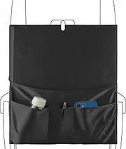 Linkidea Airline Tray Table Cover, Airline Pouches Seat Back Organizer and Storage for Personal Items, Flying Sanitary Travel Accessories (Black)