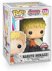 Pop Anime: Boruto - Naruto Hokage Exclusive Limited Edition Vinyl Figure Bundle with Compatible Funko Box Protector