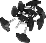 TEHAUX 10pcs T-handle Knob Adjustment Screw Set M5 Threaded Screw Bolt for Camera Machine Computer