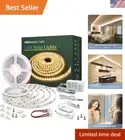 Led Strip Lights 65.6ft Warm White Dimmable Led Light Strip Flexible Rope Lig...