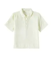 [Il Gufo] Il Gufo Linen polo shirt Y 8 green