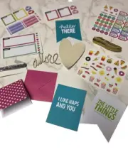 100 Pieces Ephemera For Junk Journals Mixed Media, Stickers, Mystery Lots