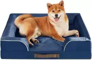 Friends Forever Orthopedic Dog Bed, Bolster Dog Bed with Memory Foam Dog Couch