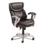 SertaPedic Emerson Task Chair, Supports up to 300 lbs., Brown Seat/Brown Back, S