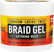 AllDay Locks Braid Gel | Extreme Hold, Smooths & Tames Frizz | No Flaking or Drying | High Shine, Long Lasting for Braids, Locks, Twists, Cornrows | 10 oz