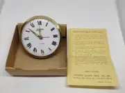 Vintage NOS 1 Day LINDEN Alarm Clock Wind Up Movement 2.5" For Clock Projects