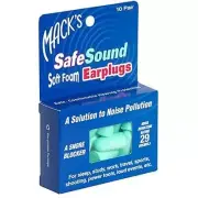 Mack's Soft Foam Earplugs Hearing Protection Comfort Ultra Noise Blocker 10 Pair