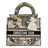 在飛比找蝦皮購物優惠-Dior 迪奧 生肖 手提包 帆布