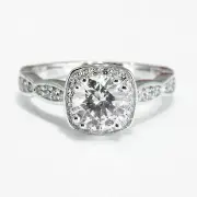 2 3/4 Carat Gorgeous Round Cut Diamond Engagement Ring G/SI1 950 Platinum