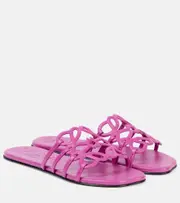 [Loewe] Loewe Anagram leather slides AU 7 pink