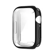 For Apple Watch Series 7, 41-mm Case, PET Film Grippy Cover, Black