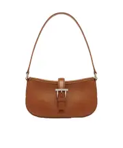 Alexander McQueen T-Bar Mini Shoulder Bag One size dark tan