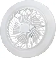 Daseeme E27 Small Fan Lamp Silent Electric Fan Ceiling Light Study Room Dining Room Lighting Fixture White Light