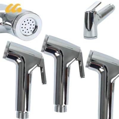 ABS Chrome Toilet Spray Gun Bidet Shower Hose Hand Shower Holder For Women Clean