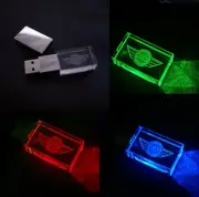 USB Flash Drive 2.0 Metal Stick 4/8/16/32/64 GB Car Logo Mini Cooper LED Light