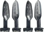 Compatible With YAMAHA YZF blinker Motorcycle Turn Signal LED Indicators Light Compatible With YAMAHA R15 R25 R3 R125 MT-25 MT-03 MT15 MT-15 M-Slaz 150(4pcs smoke)