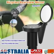 1PC Bicycle Rear View Convex Mirror Handlebar Drop Bar Mount Acrylic Lens