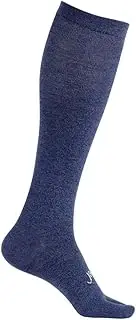ja vie JAVIE Comfy Flip Flop Tabi Socks 76% Merino Wool Compression Socks for Women & Men Split Toe Socks, Sapphire Blue Marl, Large