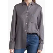 NWT RAG & BONE Women’s Maxine Blouse Gray, Black, Blue & Red Check