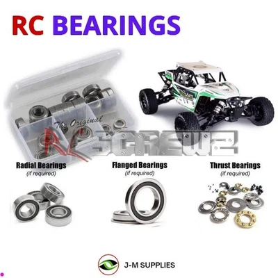 RCScrewZ Rubber Shielded Bearings kra005r for Kraken Vesla 5E 1/5 (KVS303) | KIT