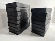 Vintage VIDEOKEEPER VHS Movie Plastic Clamshell Storage Cases: Black - LOT of 15