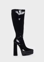 [Public Desire] Patent End Game Knee High Boots