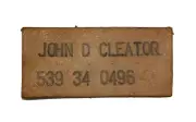 Original Vietnam Era U.S. Army Leather Mane Tags For Coat Leather Jacket
