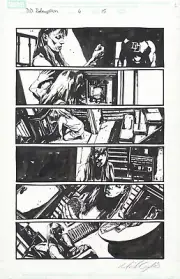 DAREDEVIL: REDEMPTION - ORIGINAL COMIC ART by MICHAEL GAYDOS- MARVEL COMICS