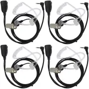 4 Pack Earpiece Headset for Walkie Talkie Two Way Radio 1 Pin Motorola Talkabout