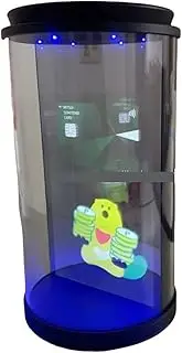 Interactive Holograms 5.5inch Small Advertising Light Box 3D Digital Screen Festival Advertising Display