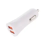 4.8A Dual USB Fast Car Charger For iPhone X 8Plus OnePlus 5 Xiaomi Mi6 Redmi Note 4 Mi A1 WHITE COLOR