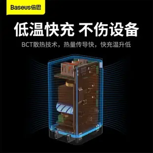 【優選氮化鎵充電】倍思65W氮化鎵3代充電器適用IPhone8蘋果PD快充華為macbook筆記本1