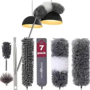 Microfiber Duster 7 Pcs Set Feather Duster Cleaning Kit with 100 Inche Extension