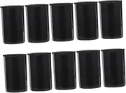 Anneome 10pcs Camera Film Canisters Plastic Film Boxes Tight Sealing Lids Portable for Travel