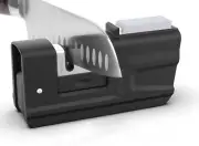 3-Stage Knife Sharpener Tool with Sharpening Stone, 2-in-1 Knife Sharpener Kit