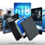 Portable USB 3.0 Type-C External Hard Drive Disk Case SATA HDD SSD 6Gbps