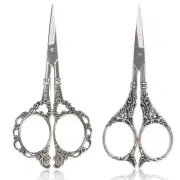 Plum Blossom Scissors - 4.5 Inch Small Sewing Scissors, European Style, Stain...