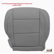 2011 2012 Front PASSENGER Side Bottom LEATHER Seat Cover For Nissan Armada GRAY