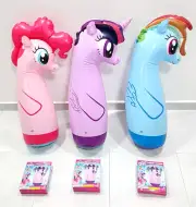 My Little Pony Rainbow Pinkie Dashie Twlight Inflatable Bop Bag Only 1 Set Left