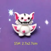 10Pcs Flat Back Resin Cabochon Halloween DIY Flatback Embellishment Gremlin B