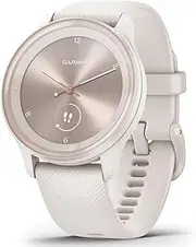 [Garmin] Vivomove Sport; Hybrid Smartwatch; Ivory Case and Silicone Band