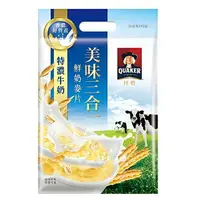 在飛比找樂天市場購物網優惠-桂格 美味三合一麥片特濃牛奶(28G*10包/袋) [大買家