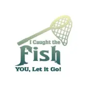 I Caught The Fish Fishing - Vinyl Decal - Multiple Patterns & Sizes - ebn1722